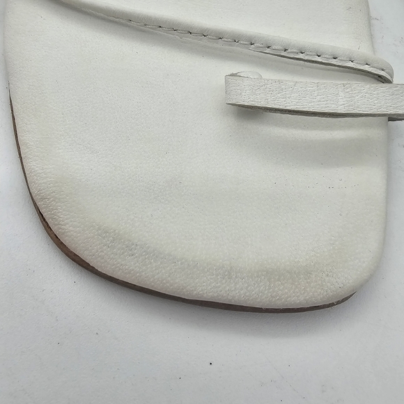 JEFFREY CAMPBELL Agate 2 Leather Sandal Color White Size 8 EU 39 Lace Up - Picture 8 of 14